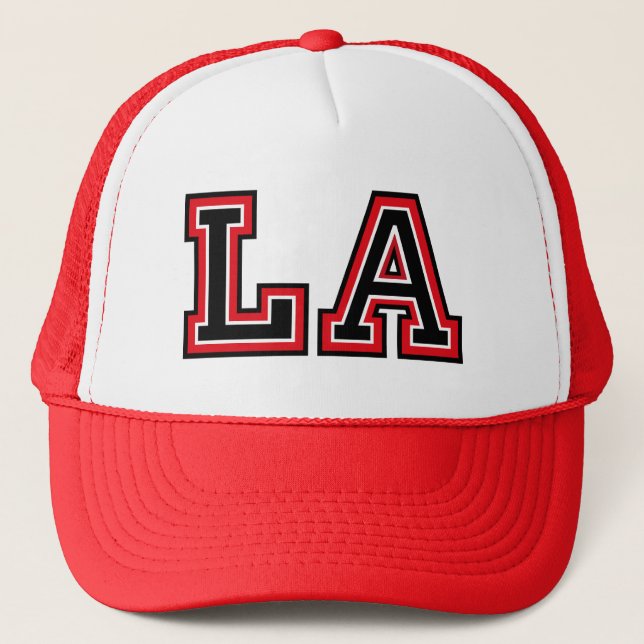 'LA' TRUCKER HAT (Front)
