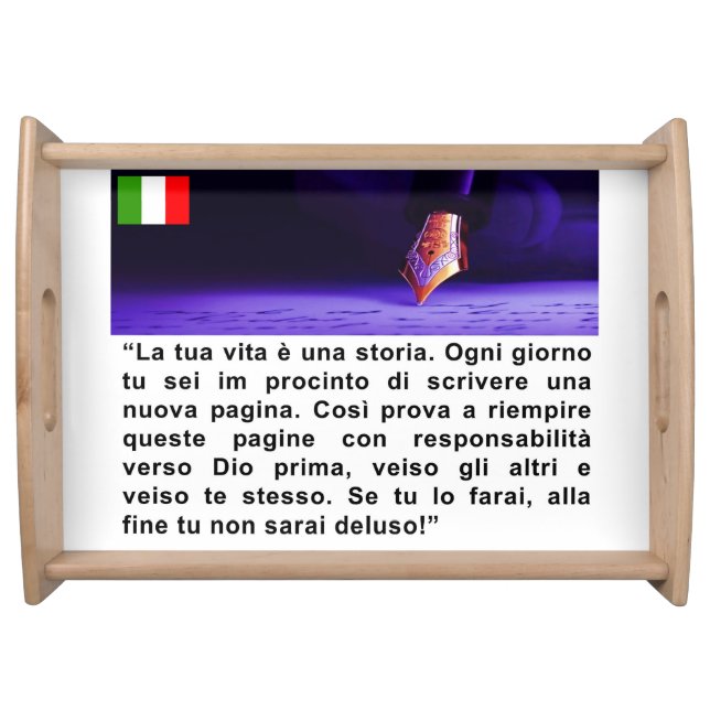 La tua vita è una storia!  serving tray (Front)