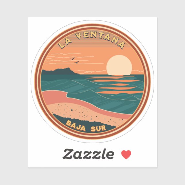 La Ventana Baja California Mexico RV Travel Sticker (Sheet)