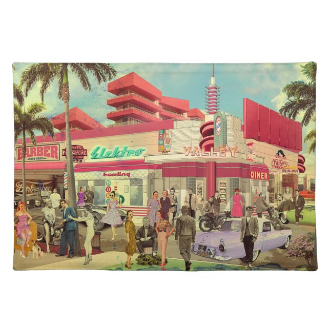 La Verne Bay Avenue Cloth Placemat (Front)