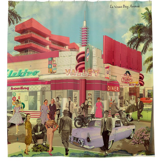 La Verne Bay Avenue Shower Curtain (Front)