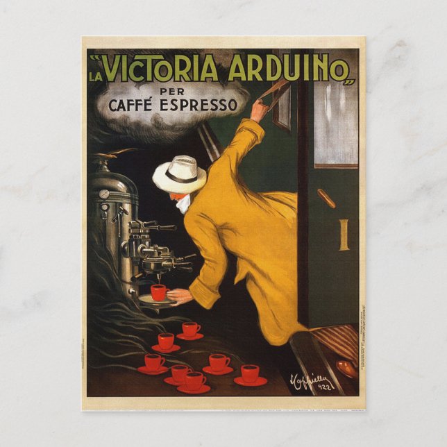 La Victoria Arduino Caffe Expresso Italy - Advert  Postcard (Front)