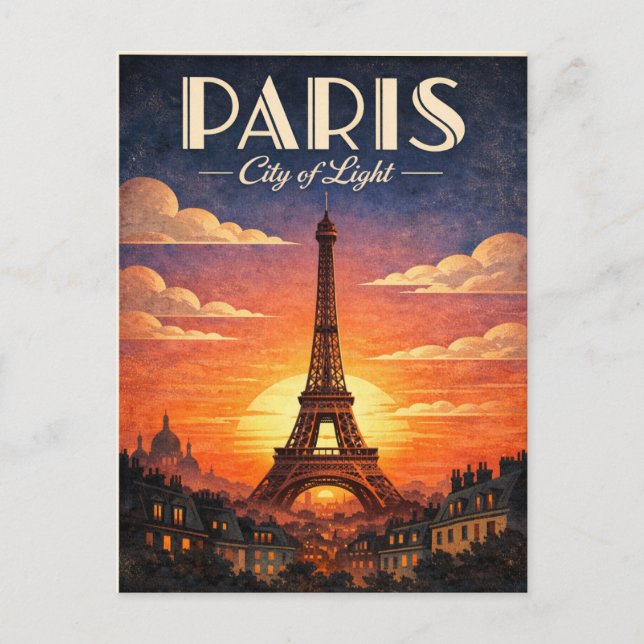 La vie à Paris Postcard (Front)