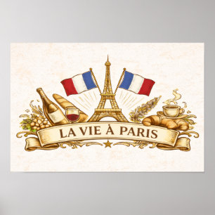La vie à Paris Poster