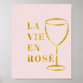 La Vie and Rose Poster