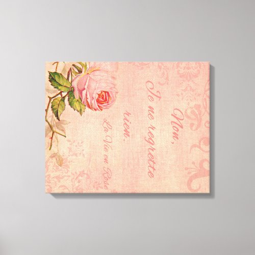 La Vie En Rose Canvas Print