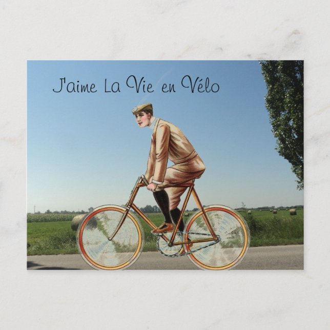 La vie en vélo postcard (Front)