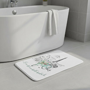 La vie est une belle balade bath mat