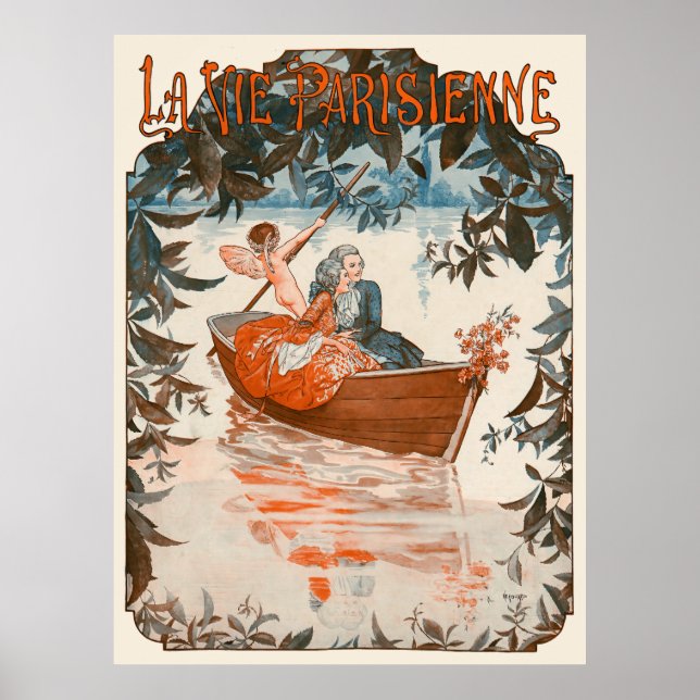 La Vie Parisienne - Barque sur l'eau Poster (Front)