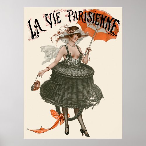 La Vie Parisienne _ Braver la taxe tre  la mode Poster