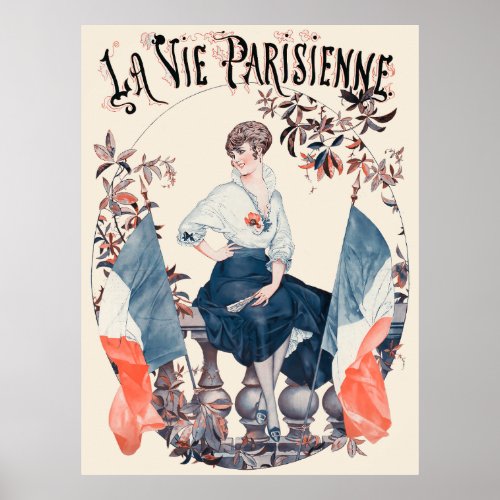 La Vie Parisienne _ Drapeaux Poster