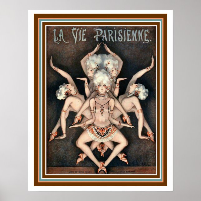 La Vie Parisienne Egyptian Dancers Poster 16 x 20 (Front)