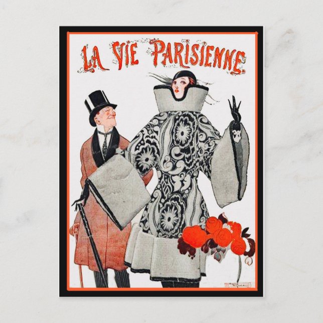 La Vie Parisienne - French Fashion Postcard (Front)