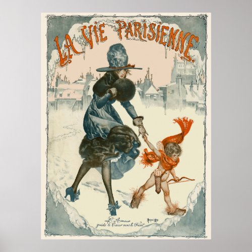 La Vie Parisienne _ LAmour guide le coeur vers le Poster