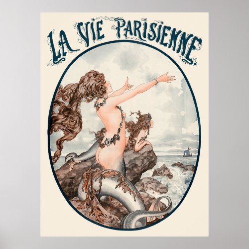 La Vie Parisienne _ Le chant des sirnes Poster