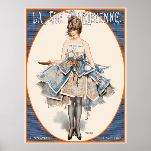 La Vie Parisienne _ Linflation fiduciaire Poster