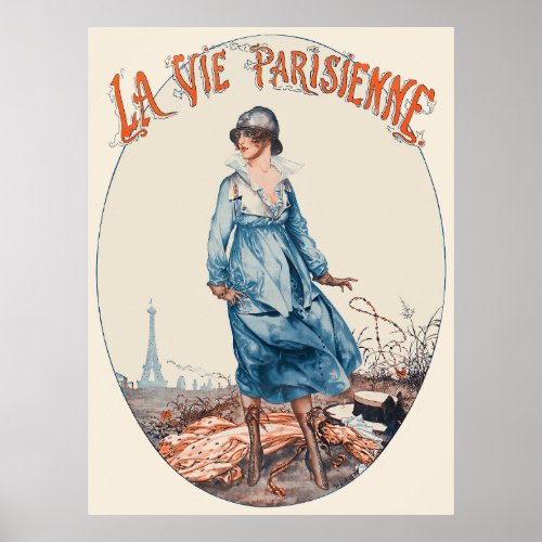 La Vie Parisienne _Lutetia Juin MCMXVIII Poster