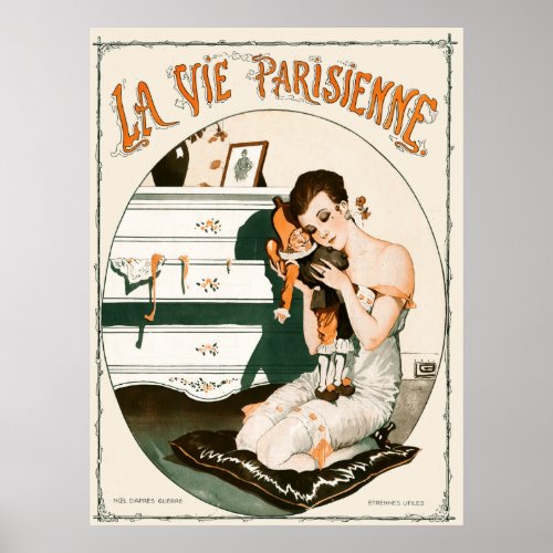 La Vie Parisienne _ Nol DAprs Guerre trennes Poster