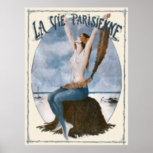La Vie Parisienne - Sur La Plage de Deauville, Le  Poster