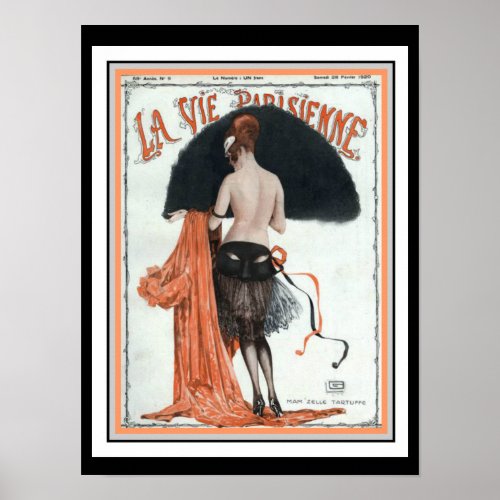La Vie Parisienne Vintage Cover Poster 12 x 16