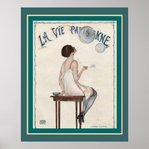 La Vie Parisienne Vintage Cover Poster 16 x 20