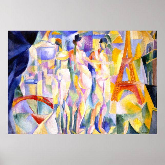 La ville de Paris by Robert Delaunay - Abstract Poster (Front)