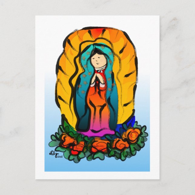 La Virgin de Guadalupe Postcard (Front)