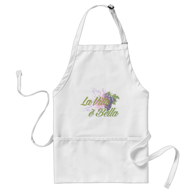 La Vita e' Bella Adult Apron (Front)