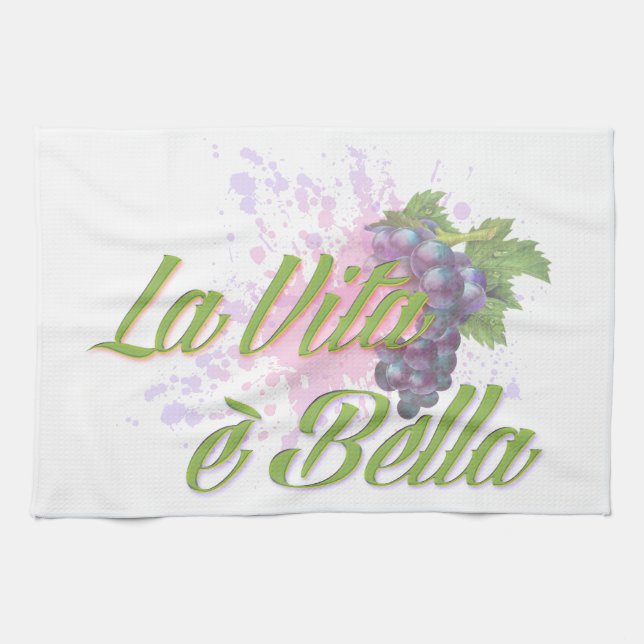 La Vita e' Bella Kitchen Towel (Horizontal)
