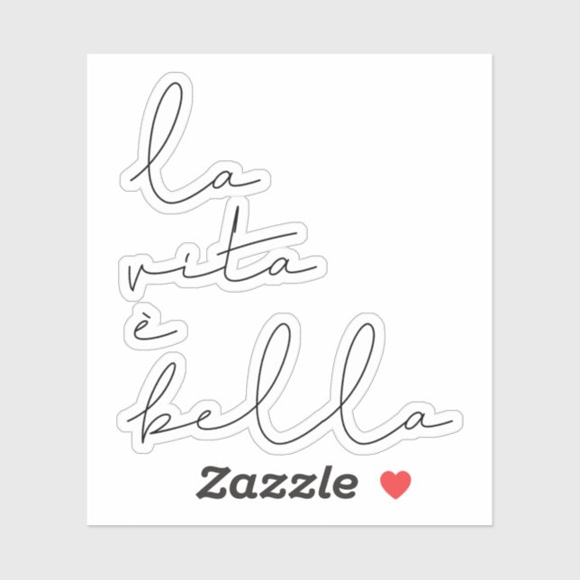 La vita è bella sticker (Sheet)