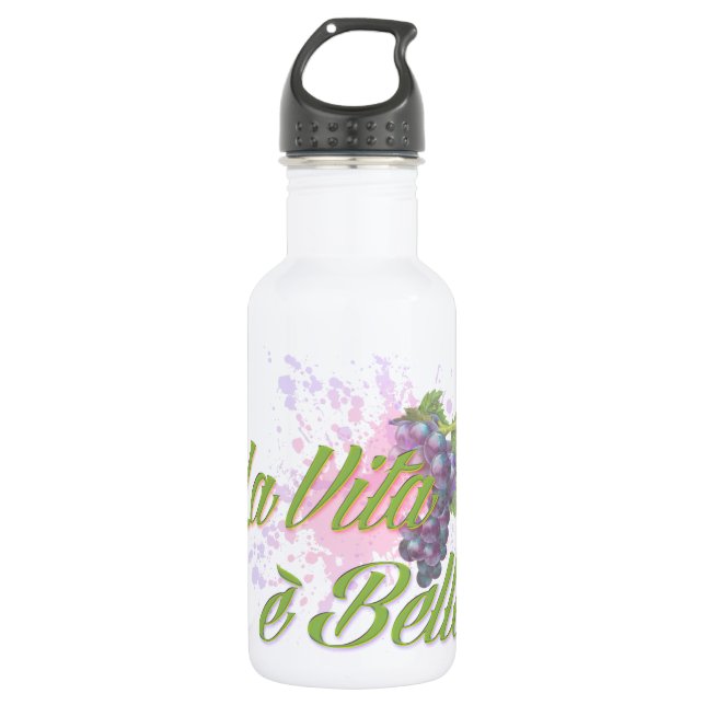 La Vita e' Bella Water Bottle (Front)