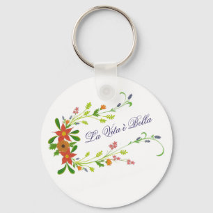 La Vita è Bella Wildflowers key chain