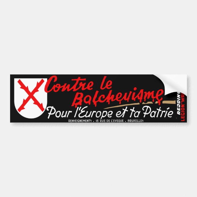 LA WALLONIE  BUMPER STICKER (Front)