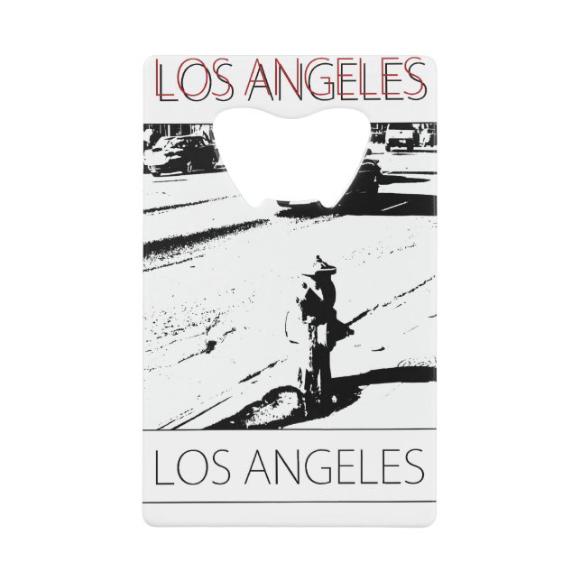 LA water pump Credit Card Bottle Opener (Front)