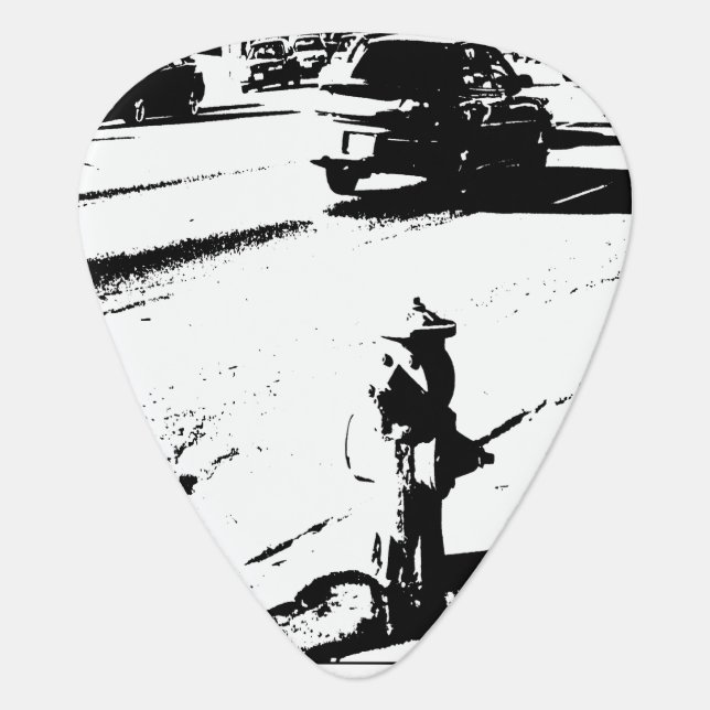 LA water pump Guitar Pick (Front)