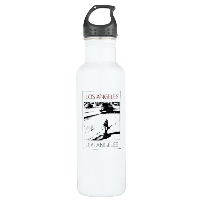 LA water pump Stainless Steel Water Bottle (Front)