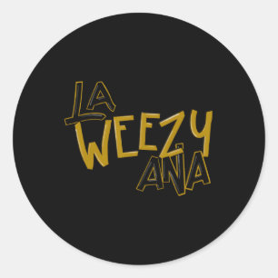 La Weezy Ana Louisiana Happy Mardi Gras Costume Me Classic Round Sticker