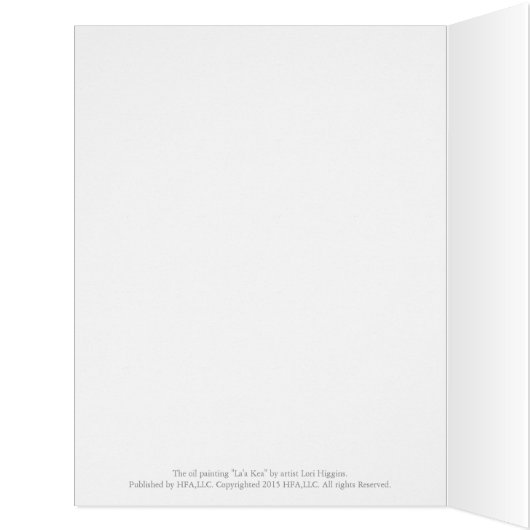 "La'a Kea" by Maui artist Lori Higgins 8.5" x 10" (Inside (Left))