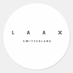 Laax Switzerland Classic Round Sticker