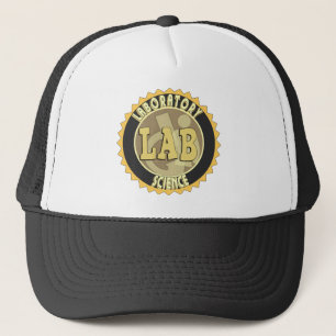 LAB BADGE LABORATORY SCIENCE TRUCKER HAT
