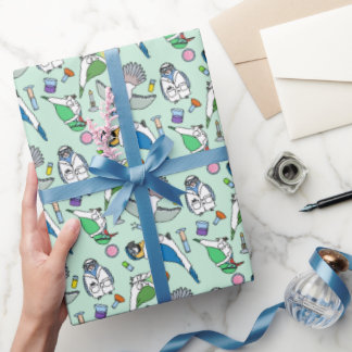 Lab Birds - Ornithology Wrapping Paper