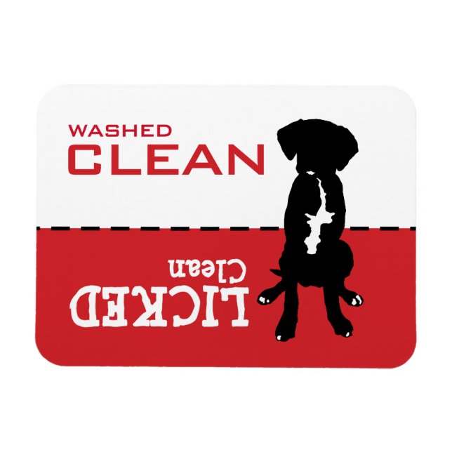 Lab Boxer Puppy Dishwasher Magnet Sign (Horizontal)