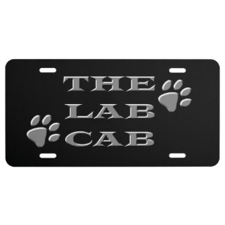 Lab Cab License Plate