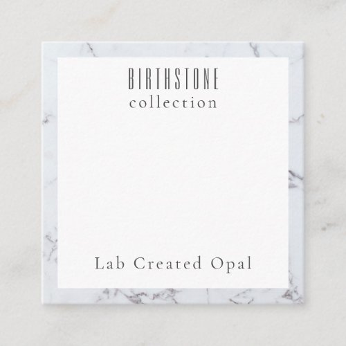 Lab Created Opal Necklace Packaging Card