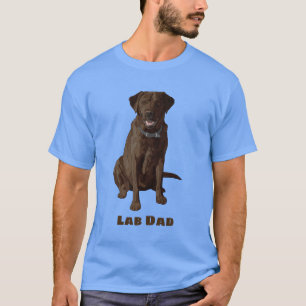 Lab Dad Chocolate Labrador Retriever T-Shirt