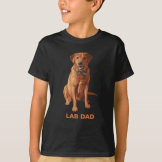 Lab Dad Fox Red Yellow Labrador Retriever Dog T-Shirt