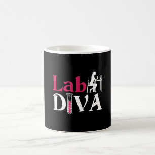 Lab Diva Lab Tech Chemist Laboratory Technician Coffee Mug