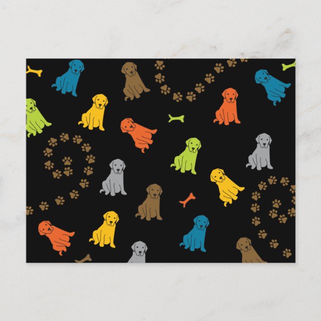 lab Dog Postcard (Front)