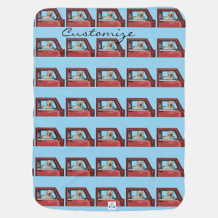 Lab Dog Riding Shotgun Thunder_Cove Baby Blanket
