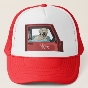 Lab Dog Riding Shotgun Thunder_Cove Trucker Hat